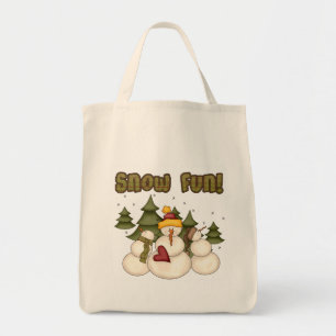 De Pret van de sneeuw Twee T-shirts en Giften Tote Bag