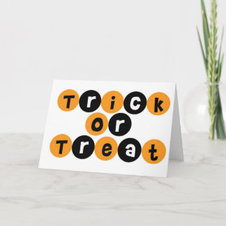 De Pret van Halloween van het trick or treat Kaart
