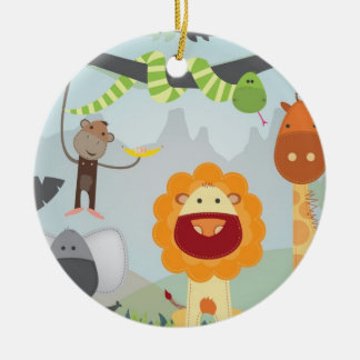De Pret van het oerwoud Keramisch Ornament