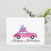 De prettige feestdagen (plural:) Klassieke Kaart (Staand voorkant)