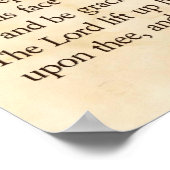 De priesterzegening in het Hebreeuws en het Engels Poster (Hoek)