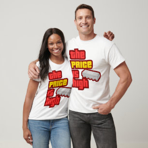 De prijs is hoog Doos met eieren T-shirt