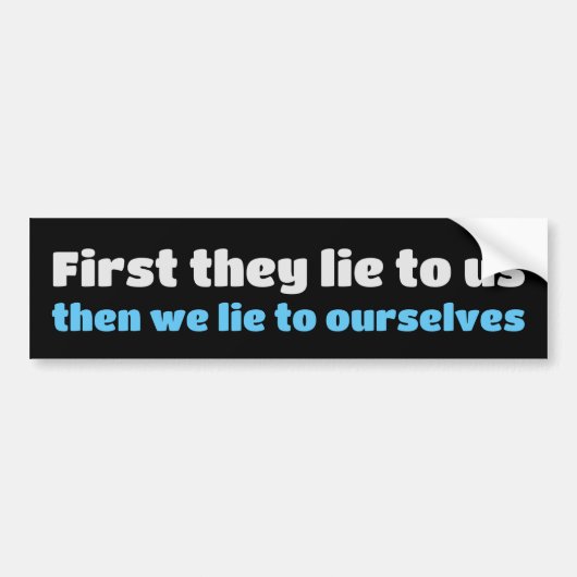 De prijs van achting bumpersticker (Voorkant)
