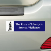 De prijs van de vrijheid is de externe waakzaamhei bumpersticker (Op auto)