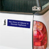De prijs van de vrijheid is de externe waakzaamhei bumpersticker (Op Truck)