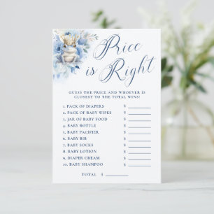 De prijs van een kleine Prince Royal Blue Shower i Informatiekaartje