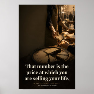 De Prijs van Je Leven Boek Citaat Kunst Poster