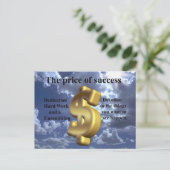de prijs van succes briefkaart (Staand voorkant)