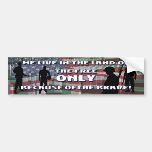 DE PRIJS VAN VRIJHEID BUMPERSTICKER (Voorkant)