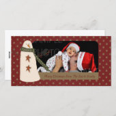 De primitieve Kaart van de Foto van de Vakantie (Voorkant / Achterkant)