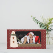 De primitieve Kaart van de Foto van de Vakantie (Staand voorkant)