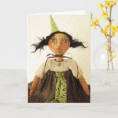 De primitieve Kaart van de Verjaardag van het (Gele Bloem)