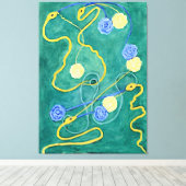 De Primordiale Chaos van Hilma af Klint Canvas Afdruk (Insitu (Houten vloer))