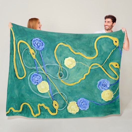 De Primordiale Chaos van Hilma af Klint Fleece Deken (In situ)