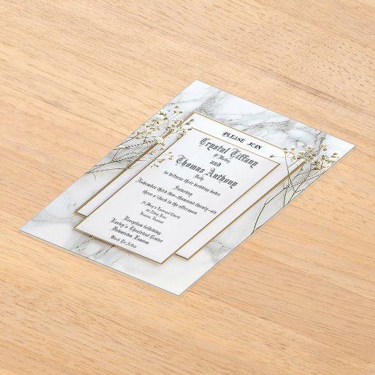 De Princess Nest Frosted Acryl Uitnodiging Acryl Uitnodigingen (Laagn)