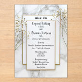 De Princess Nest Frosted Acryl Uitnodiging Acryl Uitnodigingen (Voorkant)