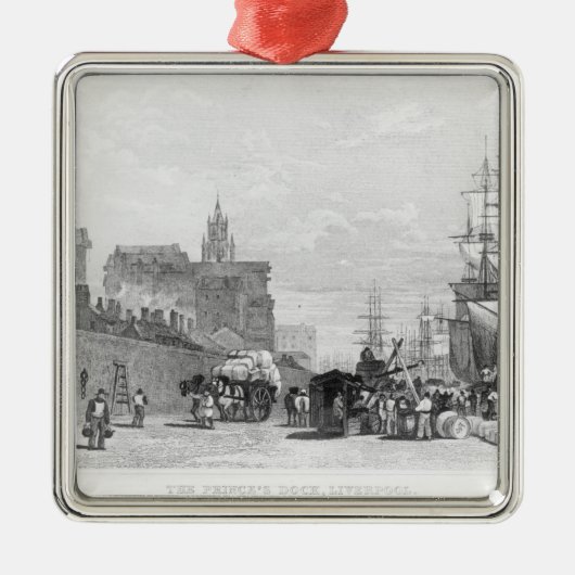 De Prins Dock, Liverpool Metalen Ornament (Voorkant)
