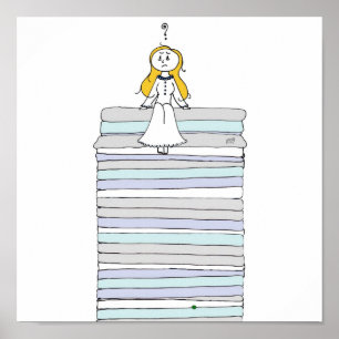 De prinses en de erwt poster