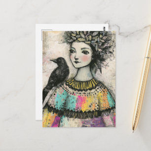 De Prinses en de Raaf Briefkaart
