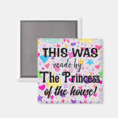 De prinses heeft het gemaakt! magneet (Voorkant / Achterkant)