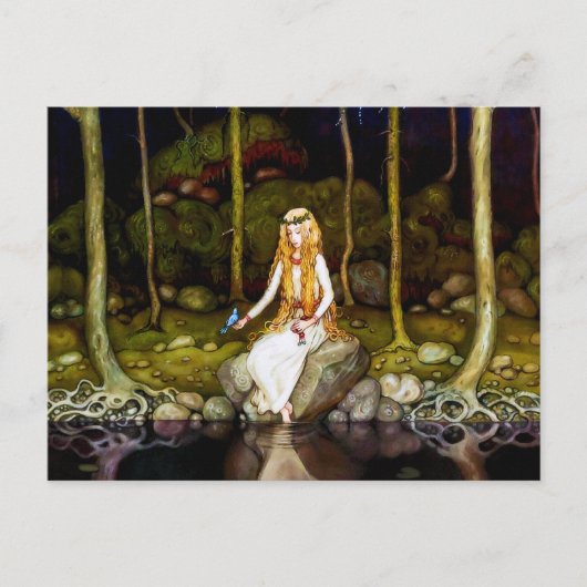 De prinses in het bos briefkaart (Voorkant)