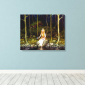 De prinses in het bos canvas afdruk (Insitu (Houten vloer))