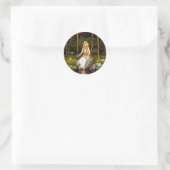 De prinses in het bos ronde sticker (Tas)