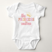 "De prinses is aangekomen" Baby Bodysuit Design (Voorkant)