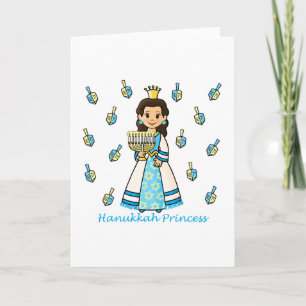 De Prinses van de Chanoeka Feestdagen Kaart