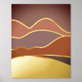 De Prints van de Folie van de gebilde bergen (Voorkant)