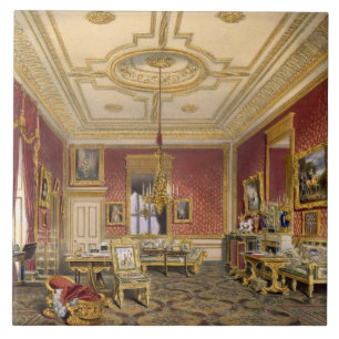 De privé-Zitkamer van de koningin, Windsor Castle, Tegeltje