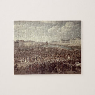 De "Processie van Louis XIV (1638-1715)" over de g Legpuzzel