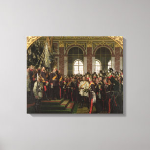 De proclamatie van Wilhelm Canvas Afdruk