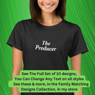 De producent, VIP die Muziekfamilie aanpast T-shirt