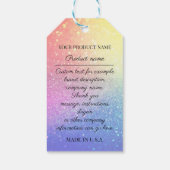 De productbeschrijving van de Logo van het bedrijf Cadeaulabel (Achterkant)