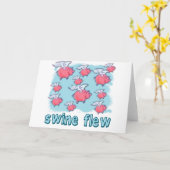 De Producten van de Humor van de Griep van varkens Kaart (Gele Bloem)