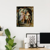 De profeet Elijah en de Angel Poster (Thuiskantoor)