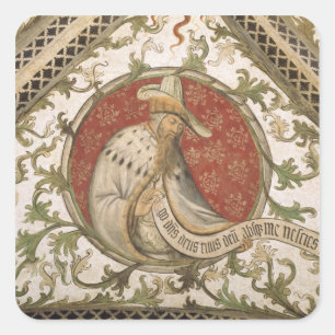 De profeet Hosea van de Loggia d'Annunciazione Vierkante Sticker