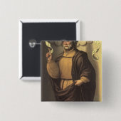 De profeet Isaiah Vierkante Button 5,1 Cm (Voorkant /achterkant)