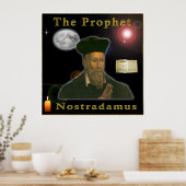 De profeet Nostradamus Poster (Keuken)
