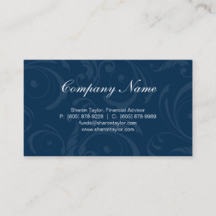 De professionele Blauwe Wervelingen van het Visitekaartje