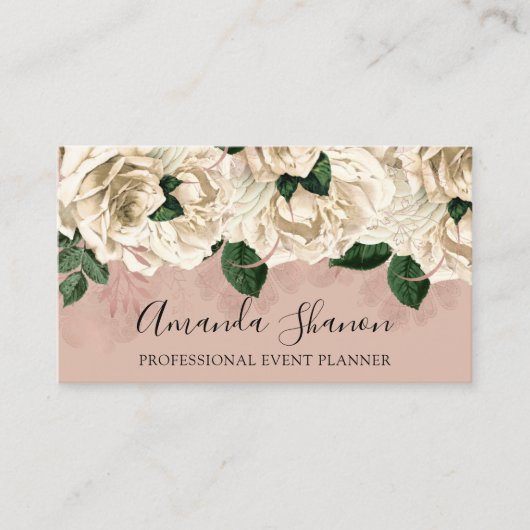 De professionele Rozen van de Planner van de Gebeu Visitekaartje (Voorkant)