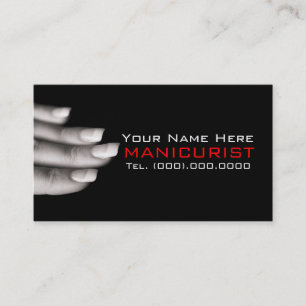 De Professionele Visitekaartjes van de manicure