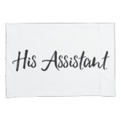 "De professor en zijn assistent" Kussensloop (Voorkant-Rechts)