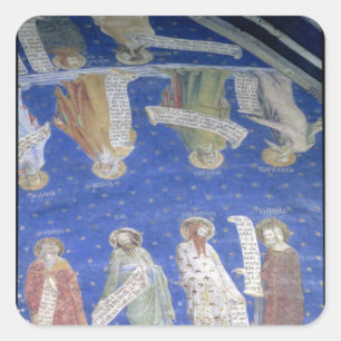 De profets Job, Isaiah, Jeremiah, Solomon Vierkante Sticker
