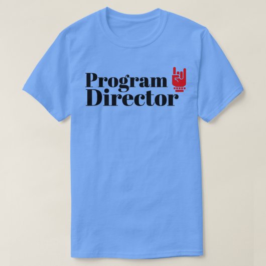 De programmadirecteur t-shirt (Design voorkant)