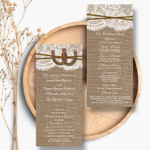 De programma's van het Rustic Hoefijzer Wedding Co