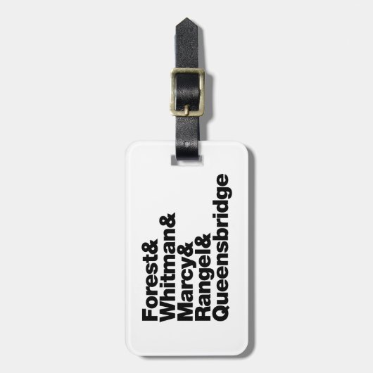 De projecten bagagelabel (Voorkant verticaal)