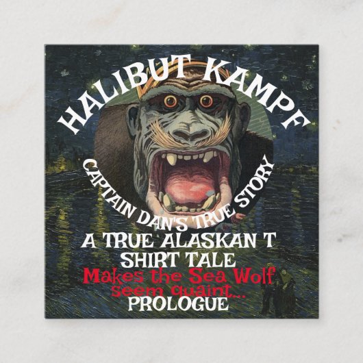 De proloog van kapitein Dan van de heilbot Kampf Informatiekaartje (Voorkant)