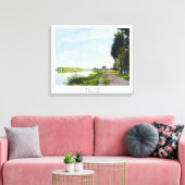 De promenade in Argenteuil Claude Monet Canvas Afdruk (Insitu (Woonkamer))